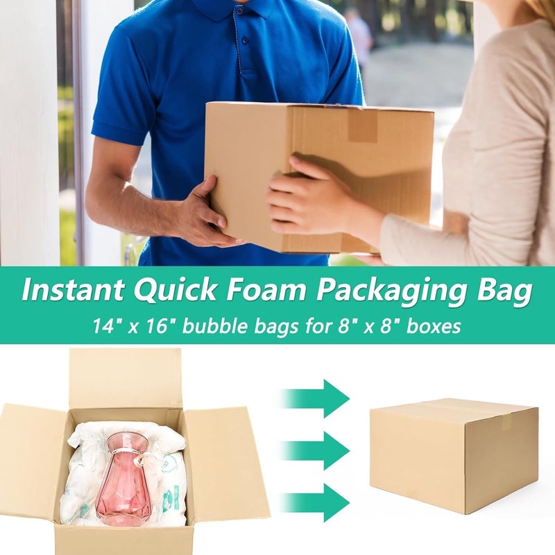 Tinsky 10 Pack 16"x14" Expanding Packing Foam, Expanding Foam for PC/Electronic Components/Equipment/Fragile Items, Rapid Expansion, Stable & Secure, Easy to Use - Essential for Moving - Image 5